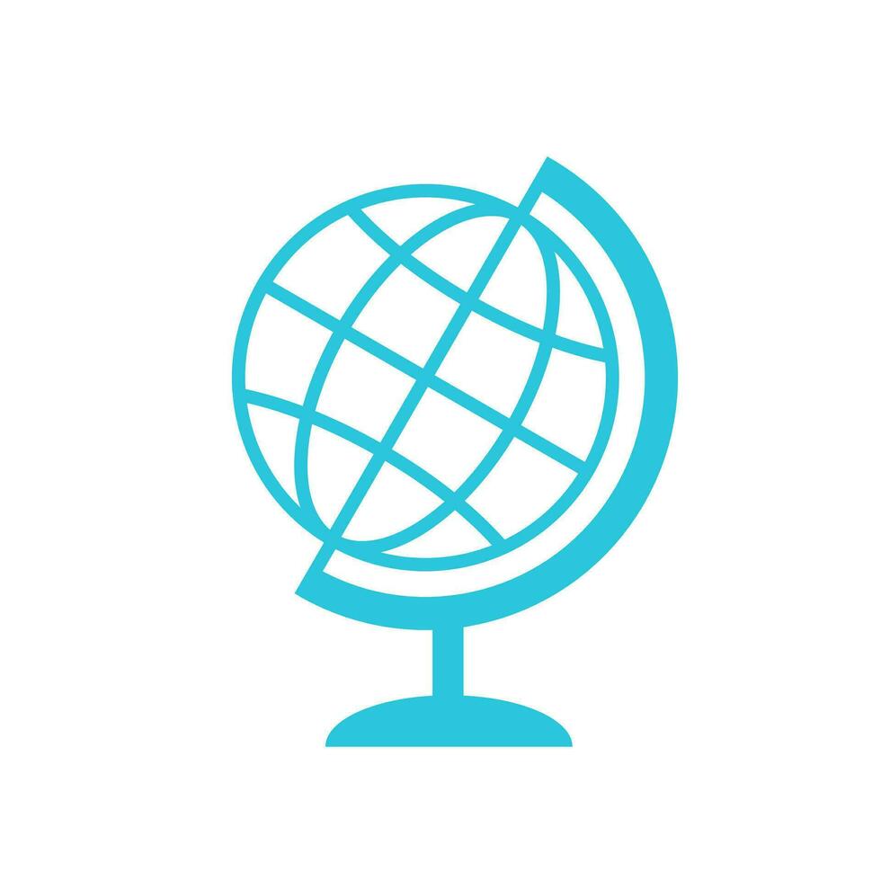 Globe. From blue icon set. vector