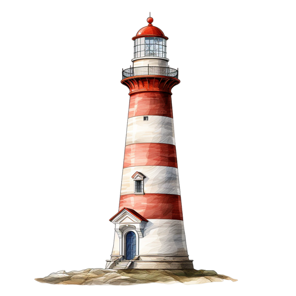 AI generated Lighthouse architecture building tower png