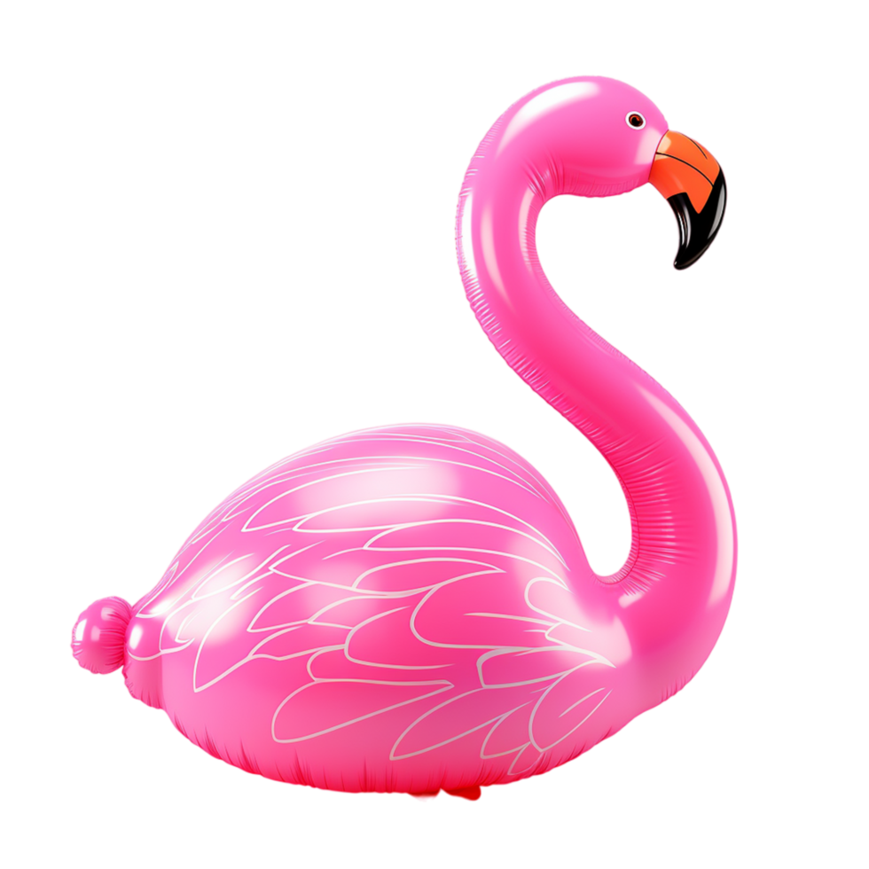 AI generated 3d rendering of flamingo float png