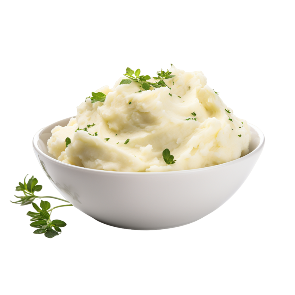 AI generated Beautiful Mashed Potatoes png