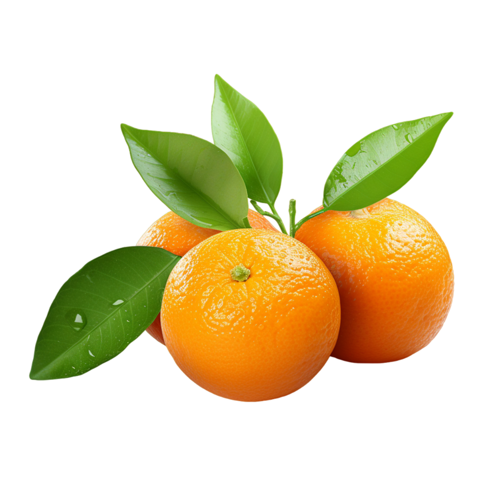 AI generated A group of fresh mandarin orange png
