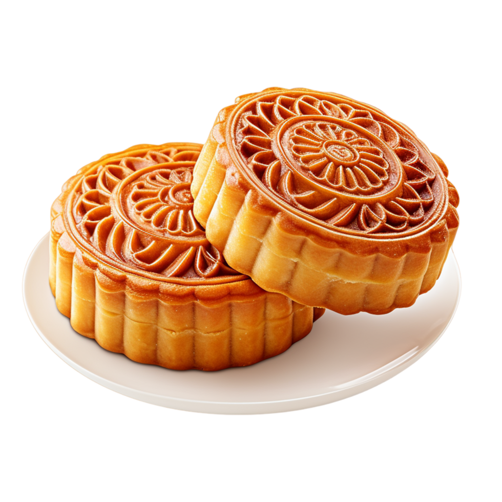 AI generated Mid Autumn Festival Moon Cake png