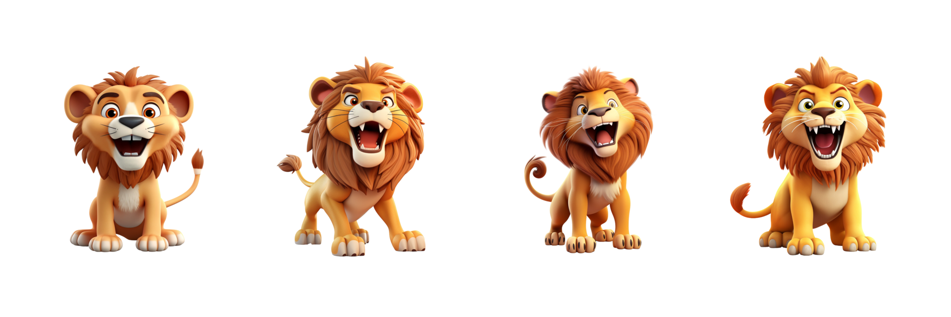 AI generated the lion king cartoon png