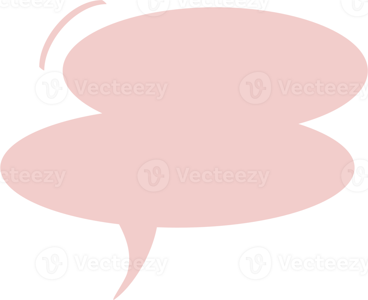Colorful pastel pink color speech bubble balloon, icon sticker memo keyword planner text box banner, flat png transparent element design