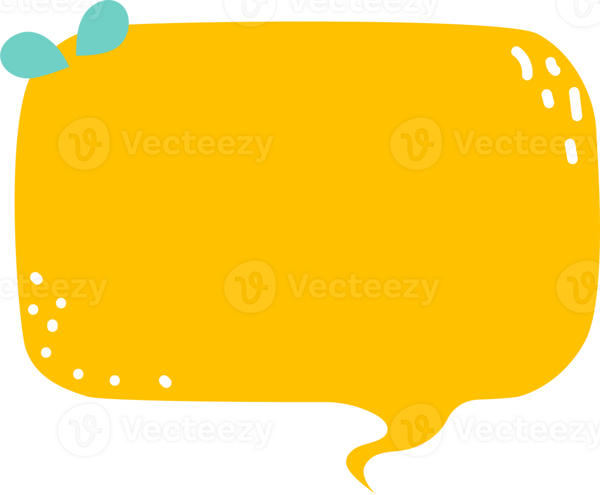 Orange speech bubble balloon icon sticker memo keyword planner text box banner, flat png transparent element design