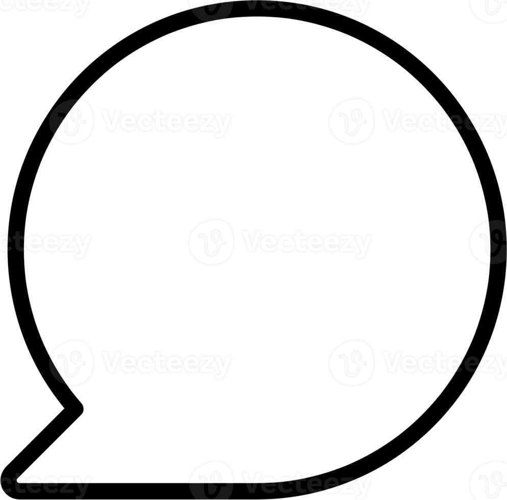 Black and white speech bubble balloon, icon sticker memo keyword planner text box banner, flat png transparent element design