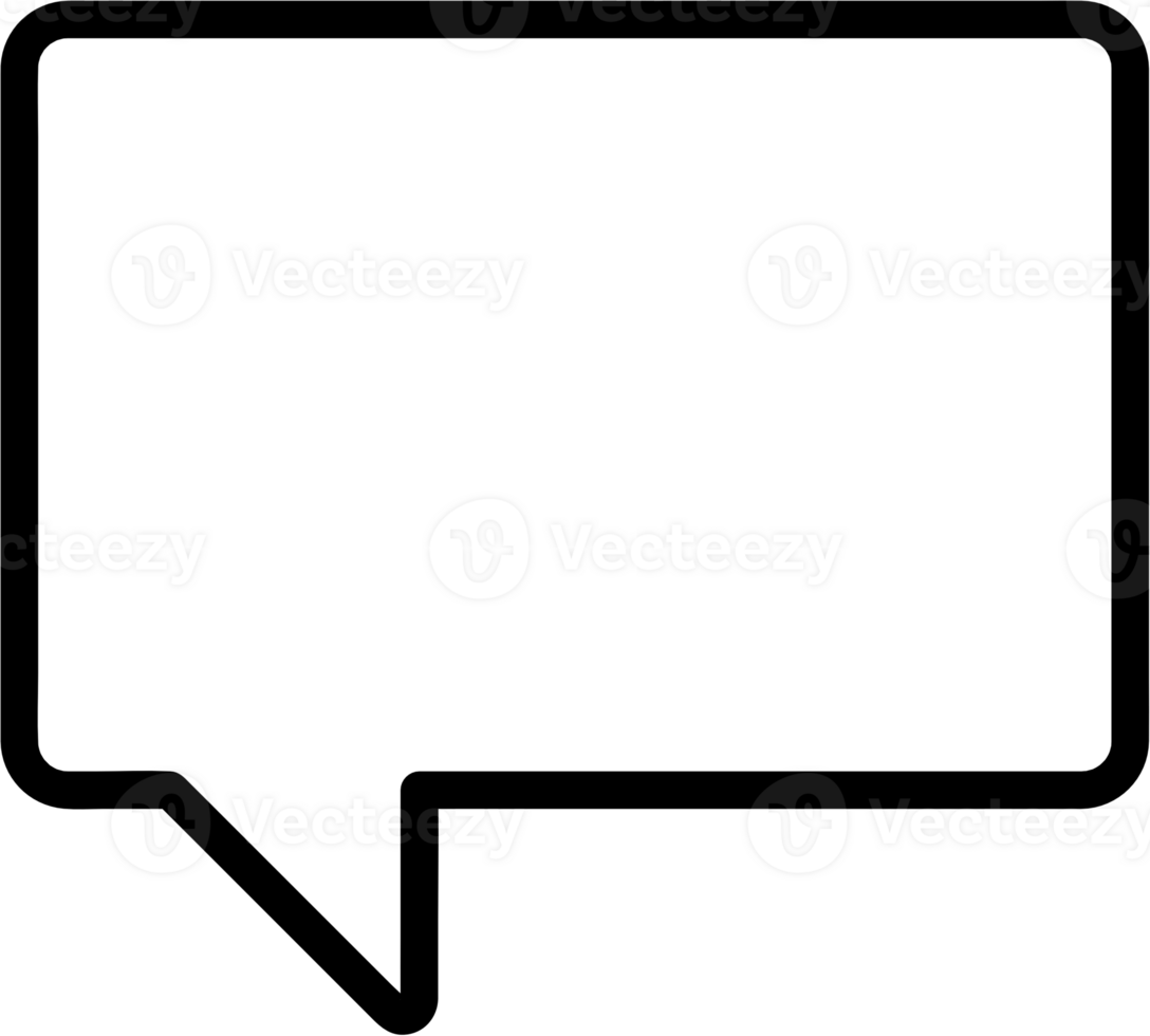 Black and white speech bubble balloon, icon sticker memo keyword planner text box banner, flat png transparent element design