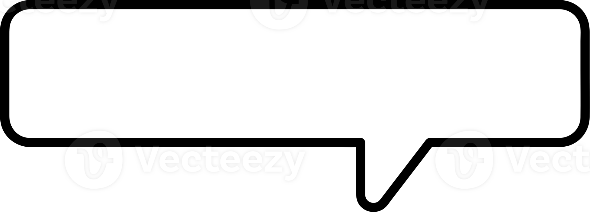 Black and white speech bubble balloon, icon sticker memo keyword planner text box banner, flat png transparent element design
