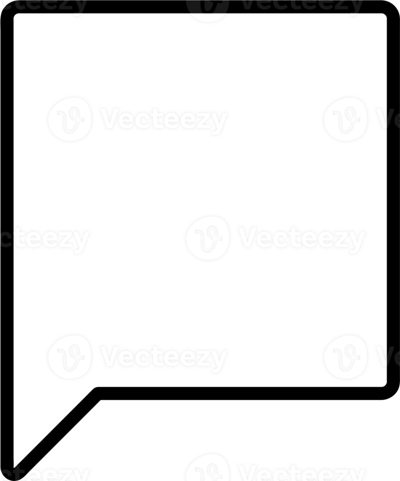 Black and white speech bubble balloon, icon sticker memo keyword planner text box banner, flat png transparent element design
