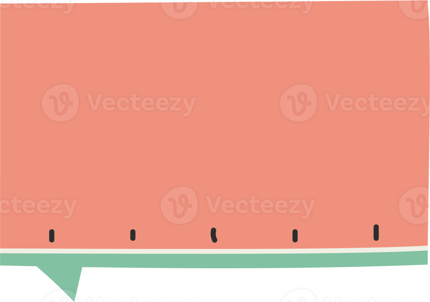 Watermelon speech bubble balloon icon sticker memo keyword planner text box banner, flat png transparent element design