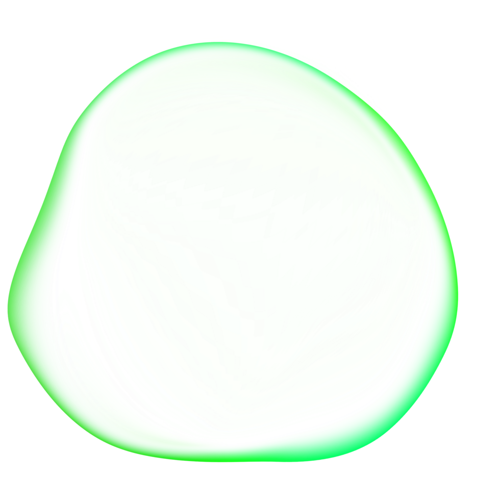 3D Blob Bubble Green png