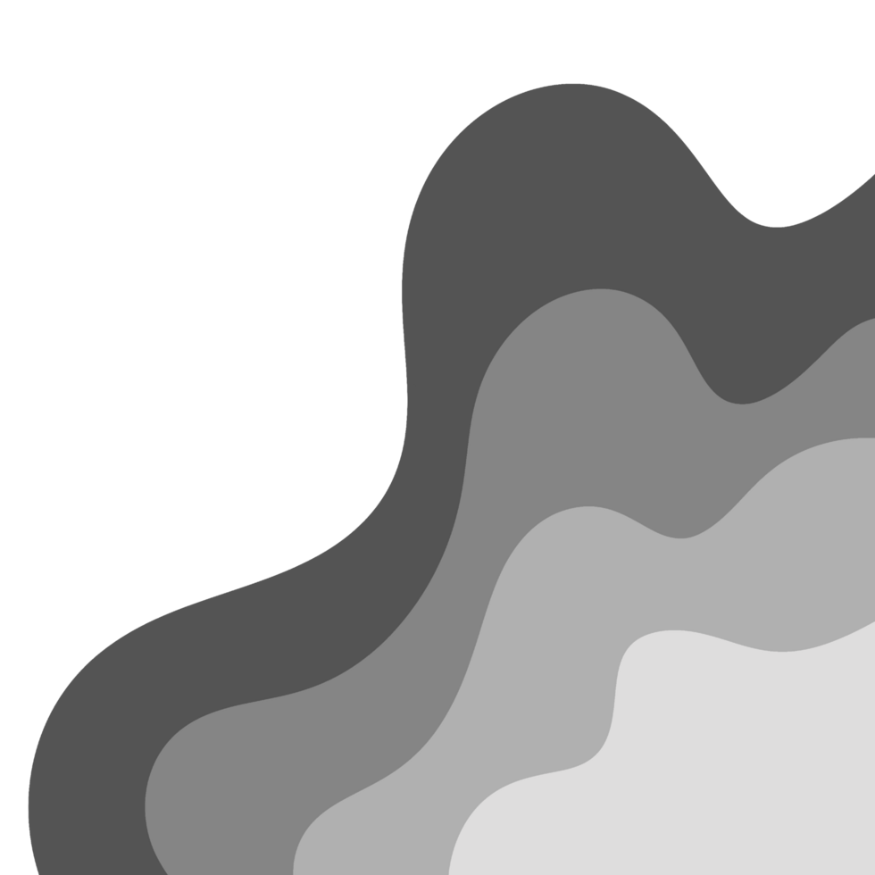 Grey Wavy Border Frame png