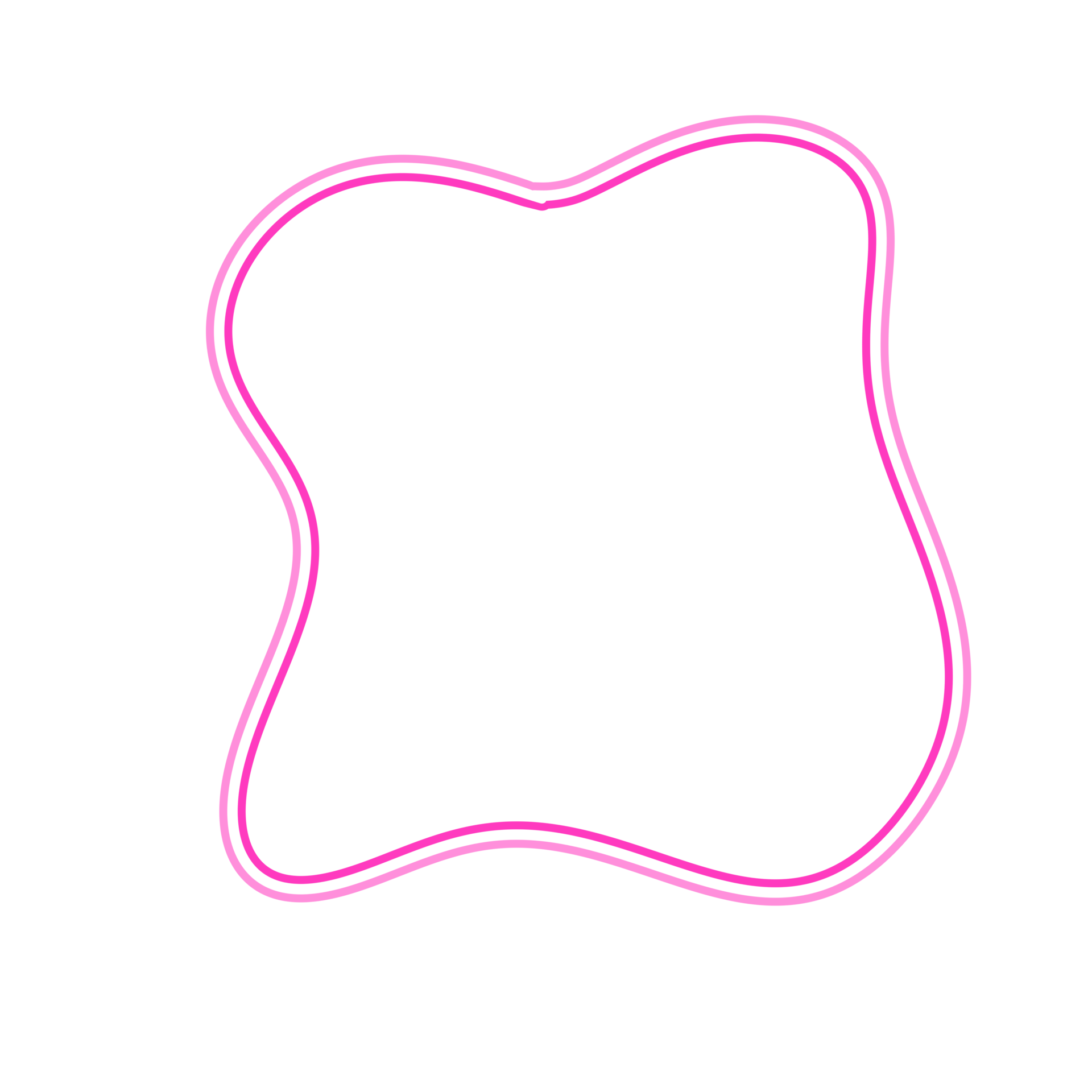 Pink Line Blob 36182470 PNG