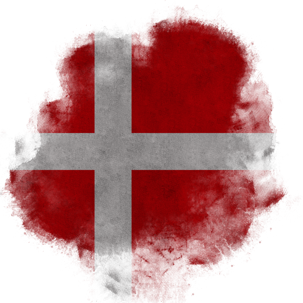 Denmark Flag Texture Brush png