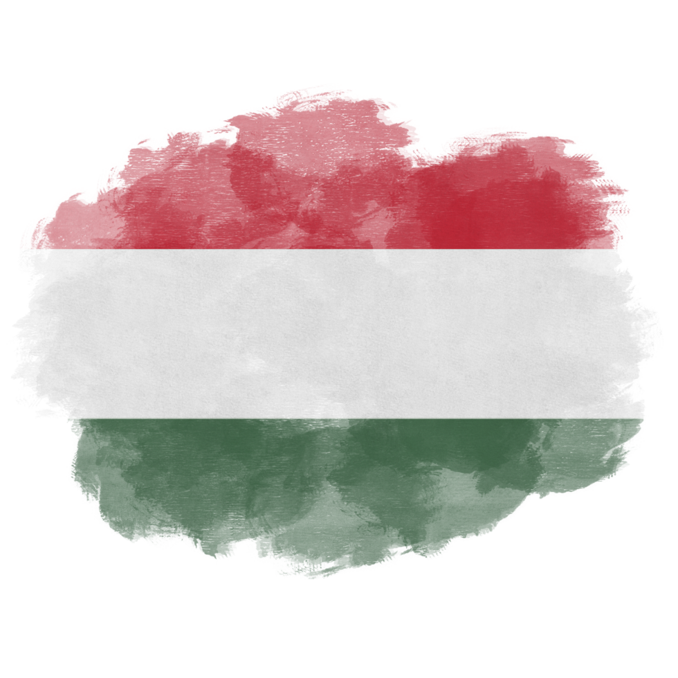 Hungary Flag Paint png