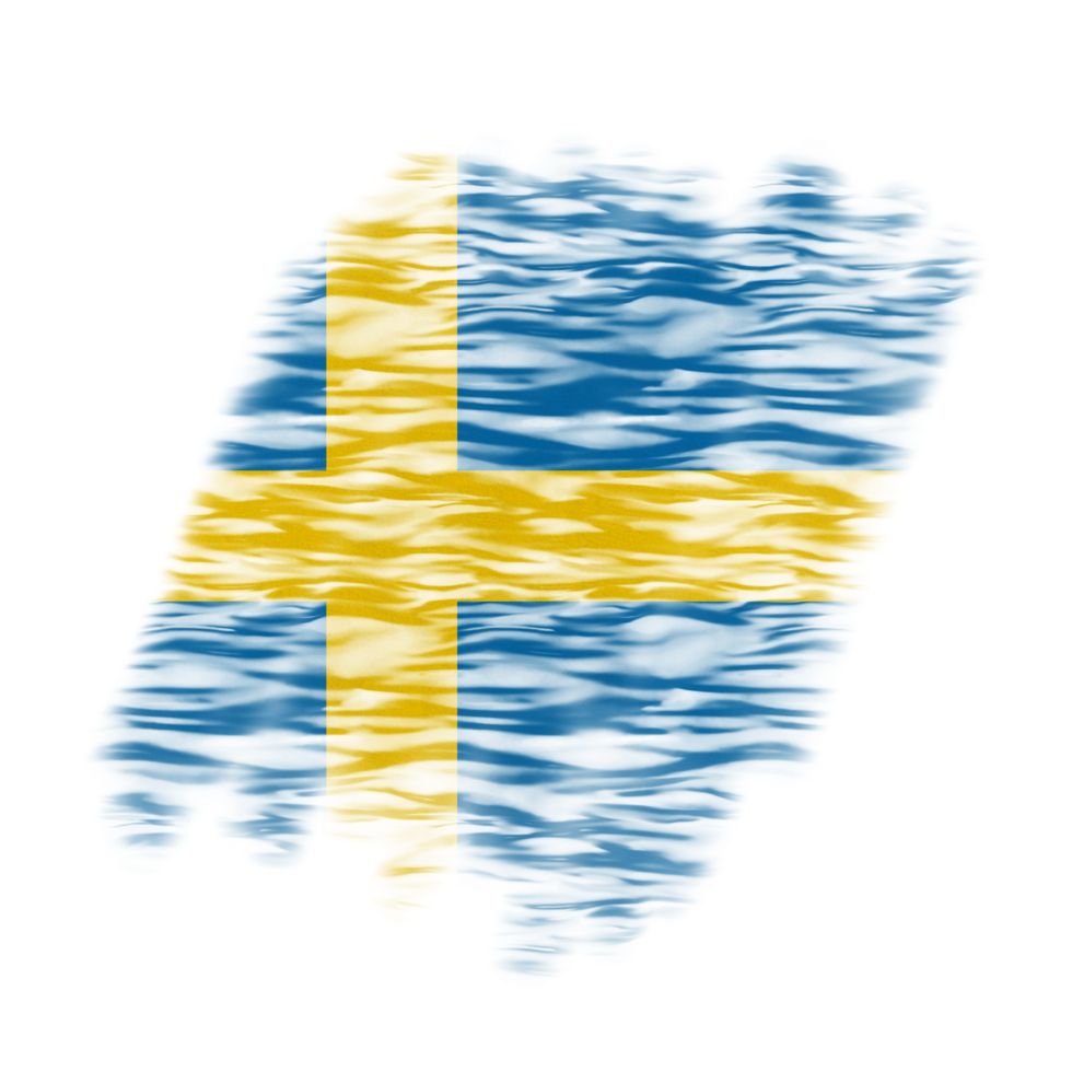 Sverige borsta flagga png