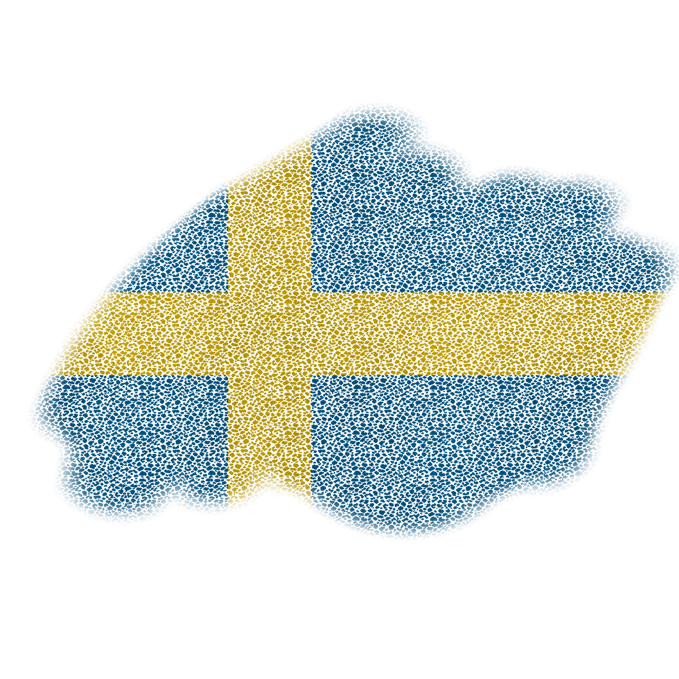 Sweden Brush Flag png