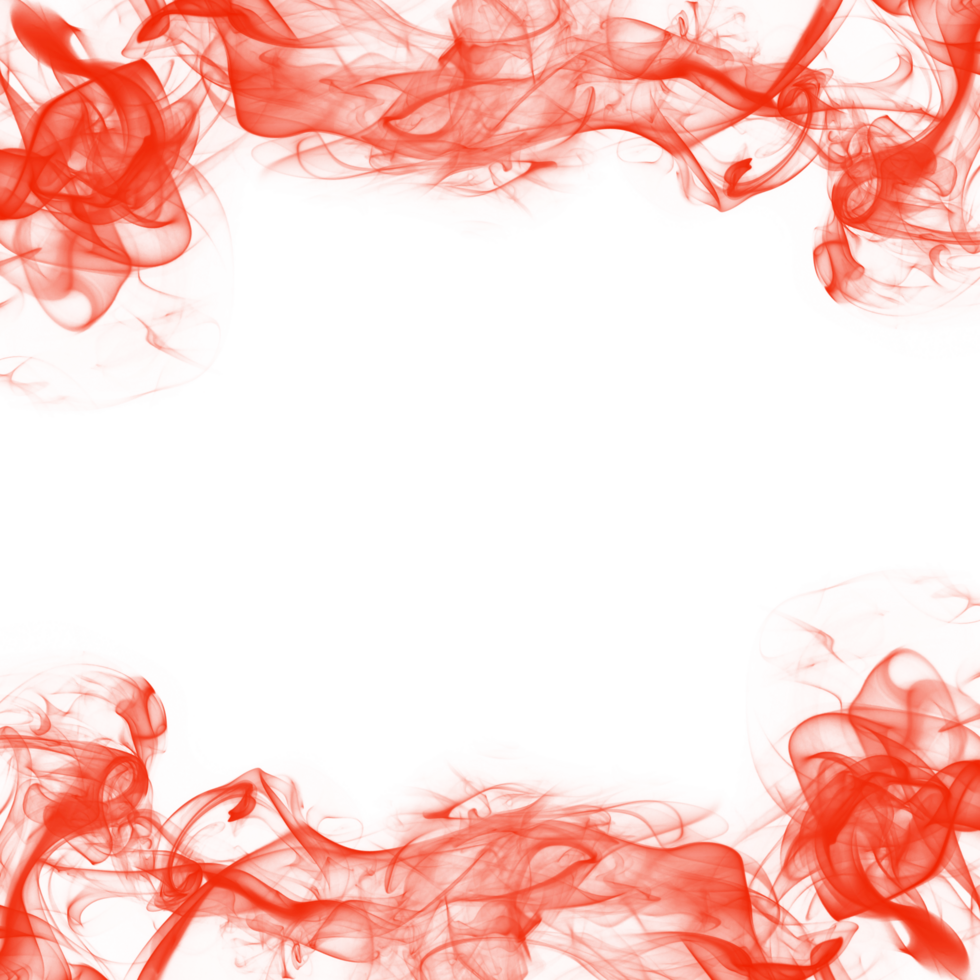 Abstract Red Smoke Frame png