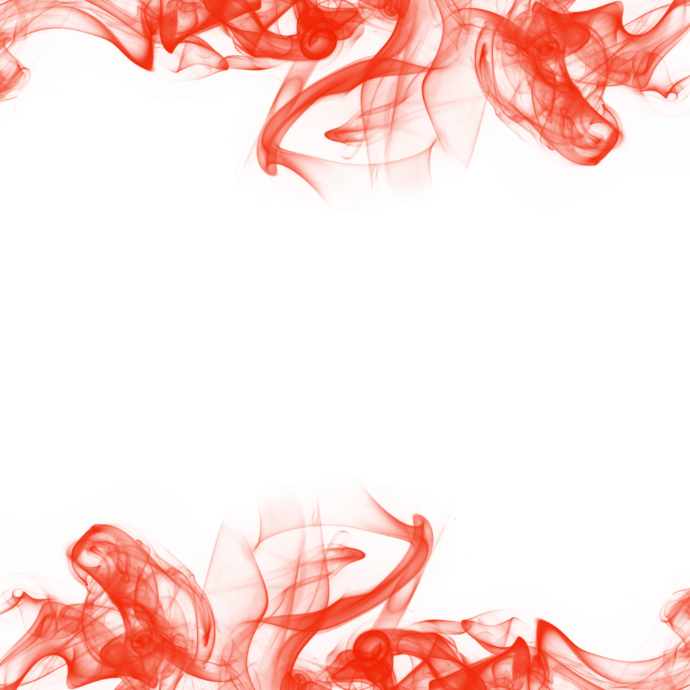 Abstract Red Smoke Frame png