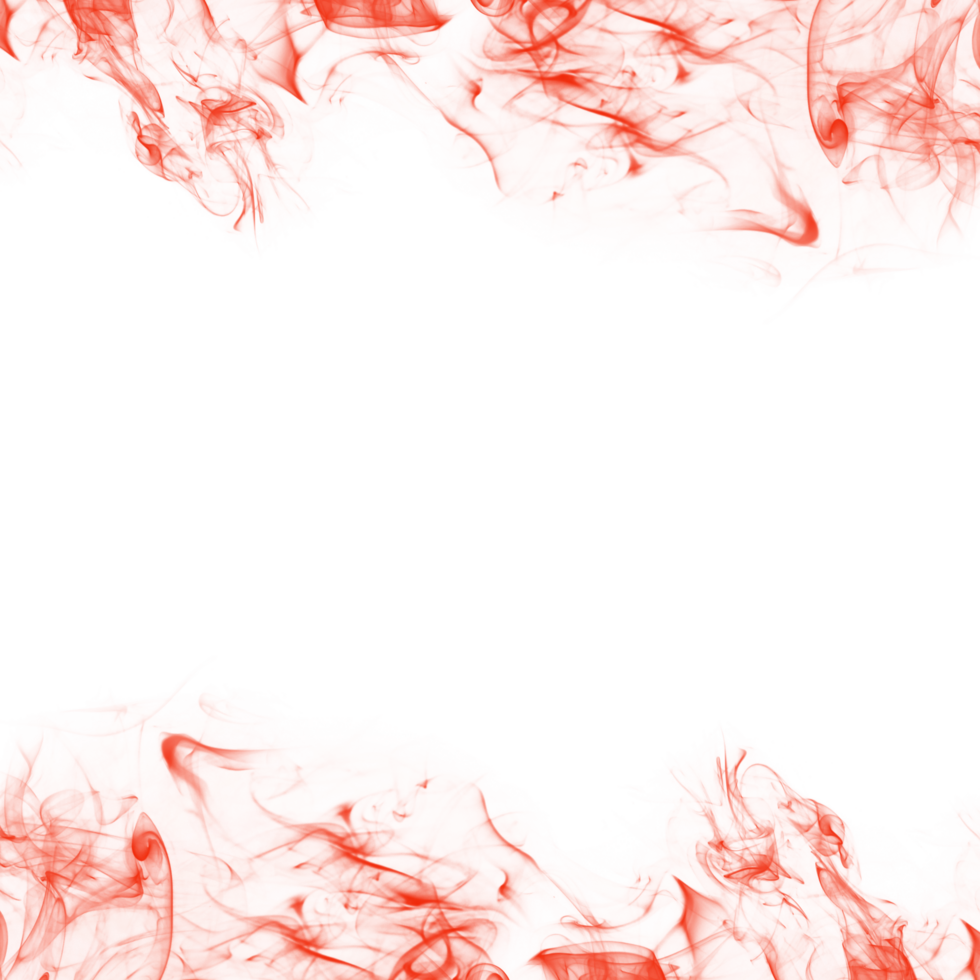 Abstract Red Smoke Frame png