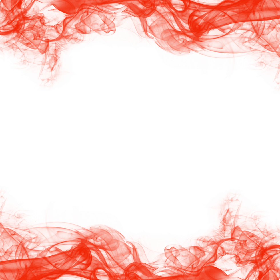 Abstract Red Smoke Frame png