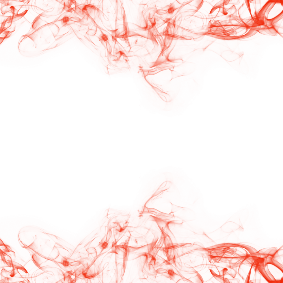 Abstract Red Smoke Frame png