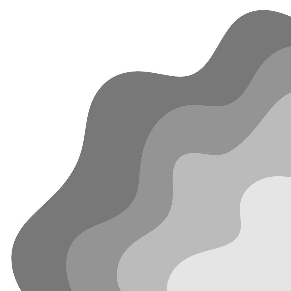 Grey Wavy Border Frame png