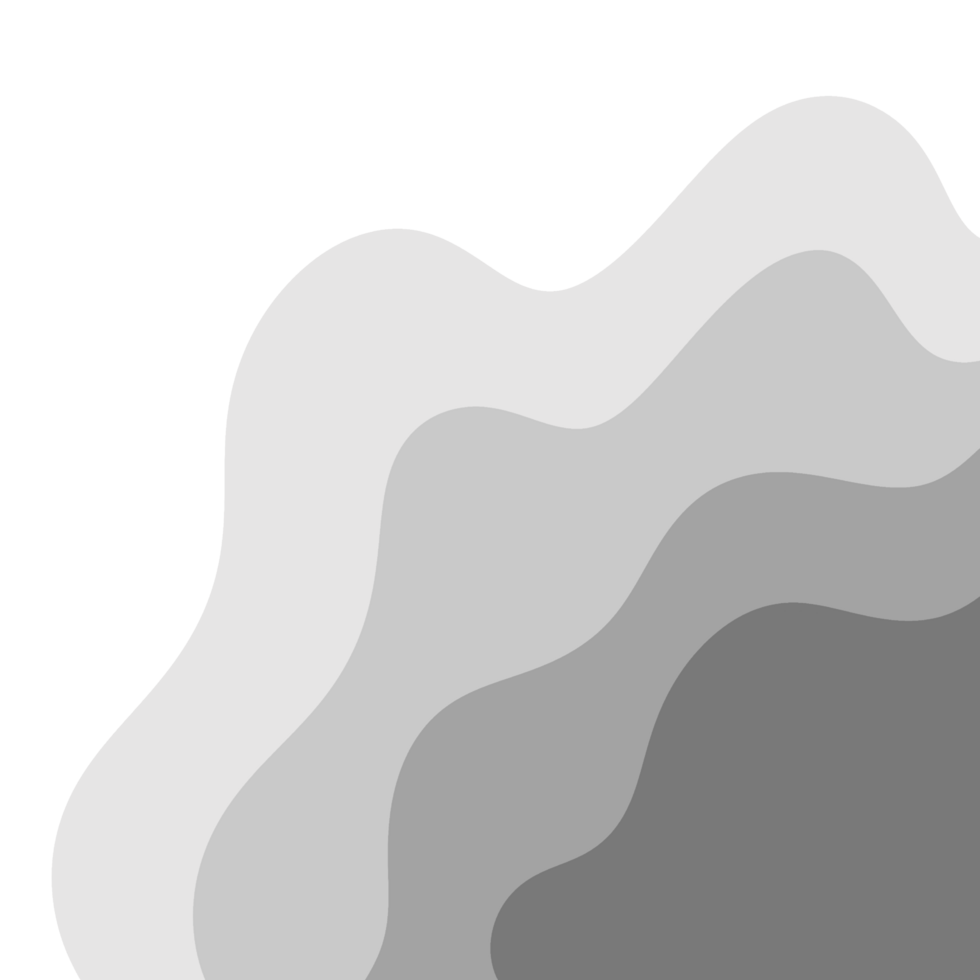 Grey Wavy Border Frame png
