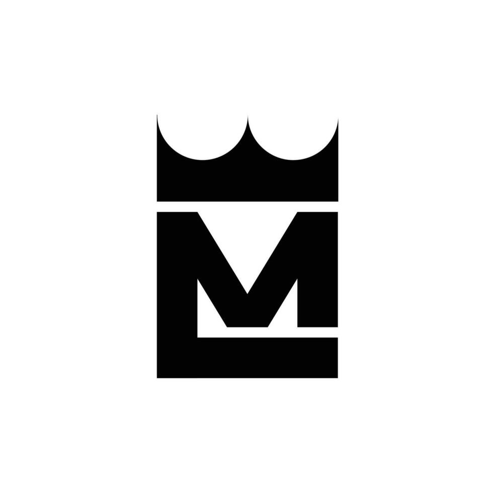Lm initial Letter logo icon design vector