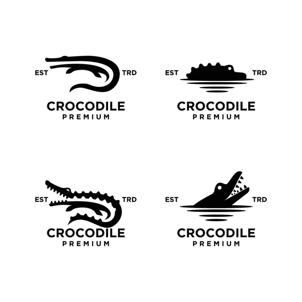 Crocodile logo icon design illustration vector