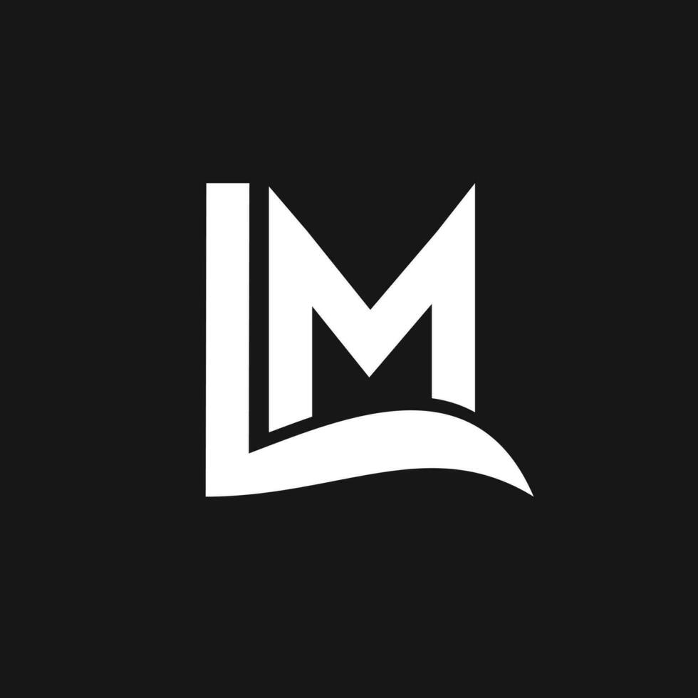 Lm initial Letter logo icon design vector