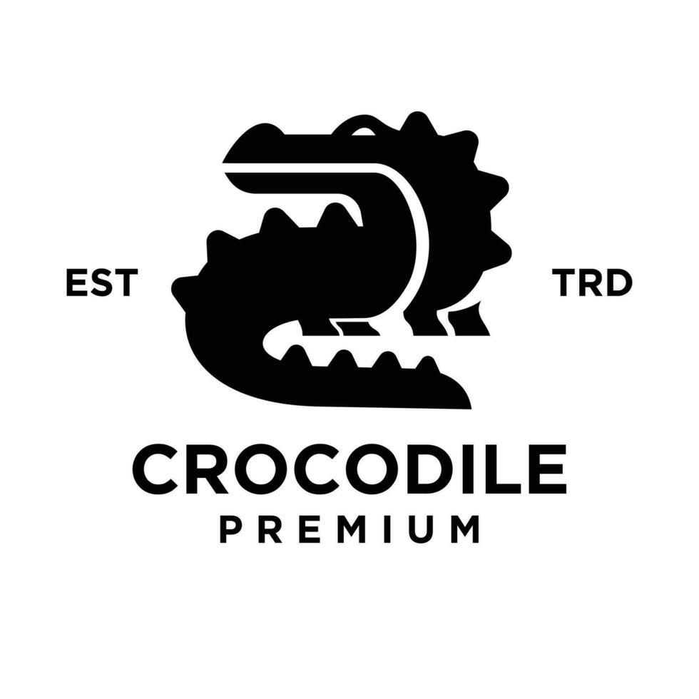 Crocodile logo icon design illustration vector