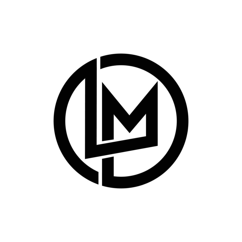 lm inicial letra logo icono diseño vector