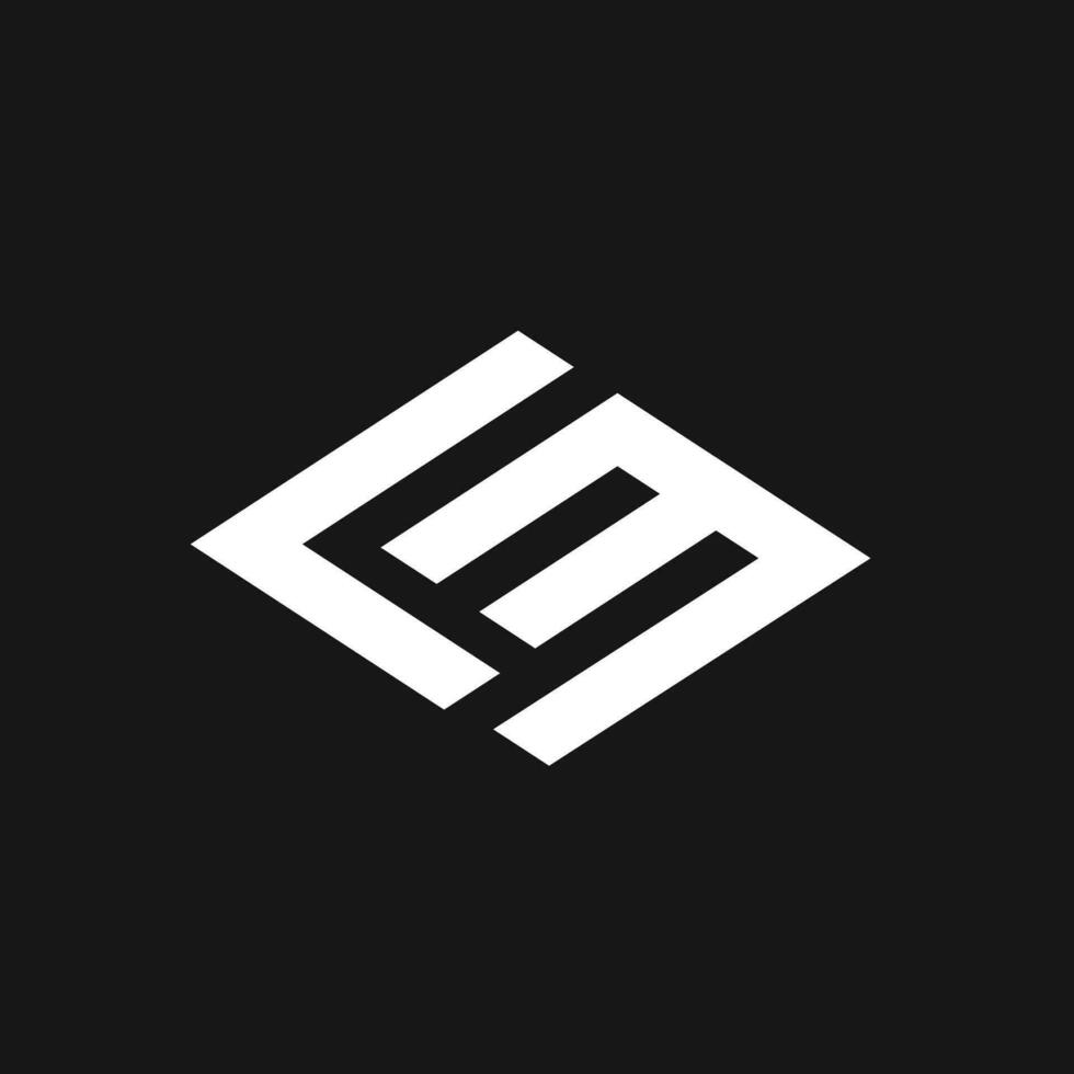 Lm initial Letter logo icon design vector