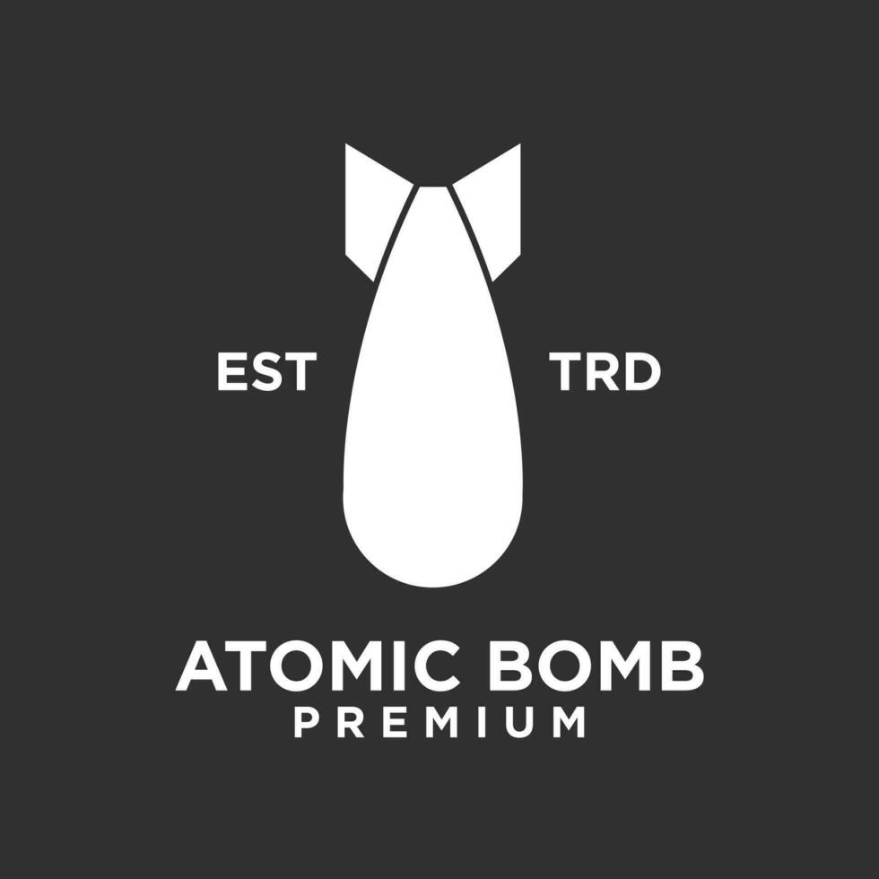 Atomic Bomb Logo icon design illustration vector