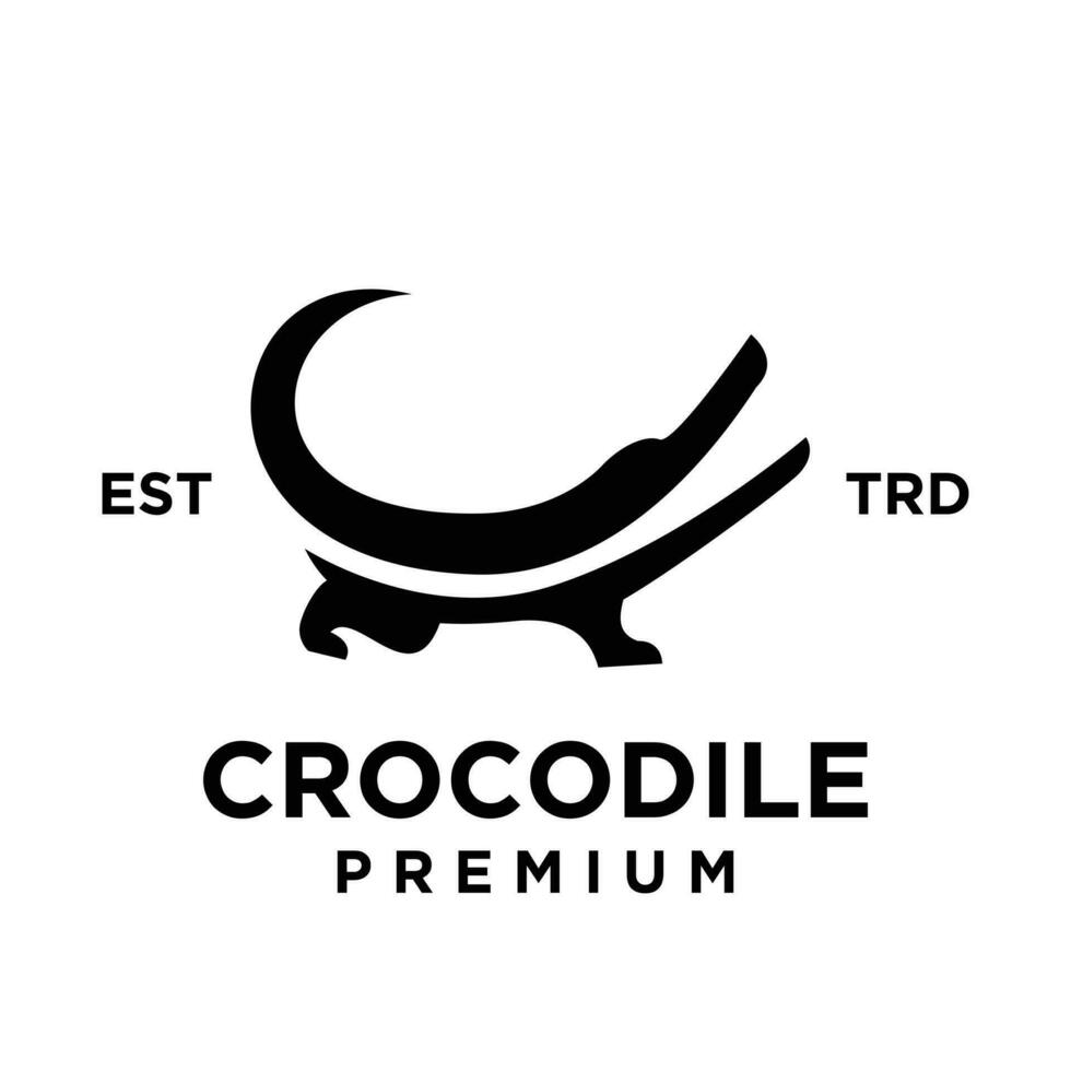 Crocodile logo icon design illustration vector