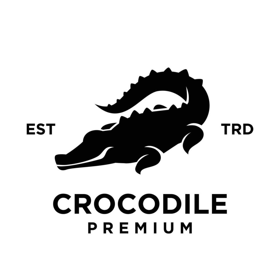 Crocodile logo icon design illustration vector