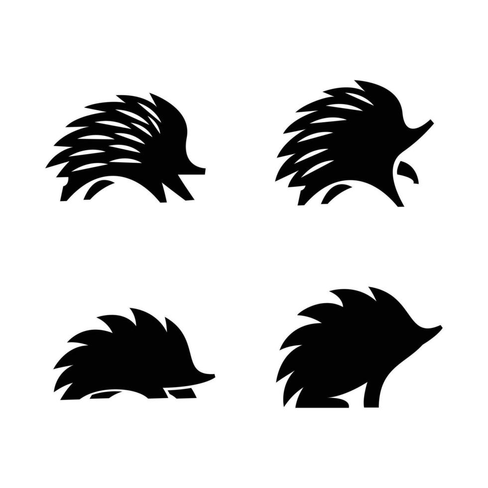 Hedgehog Logo icon design illustration vector