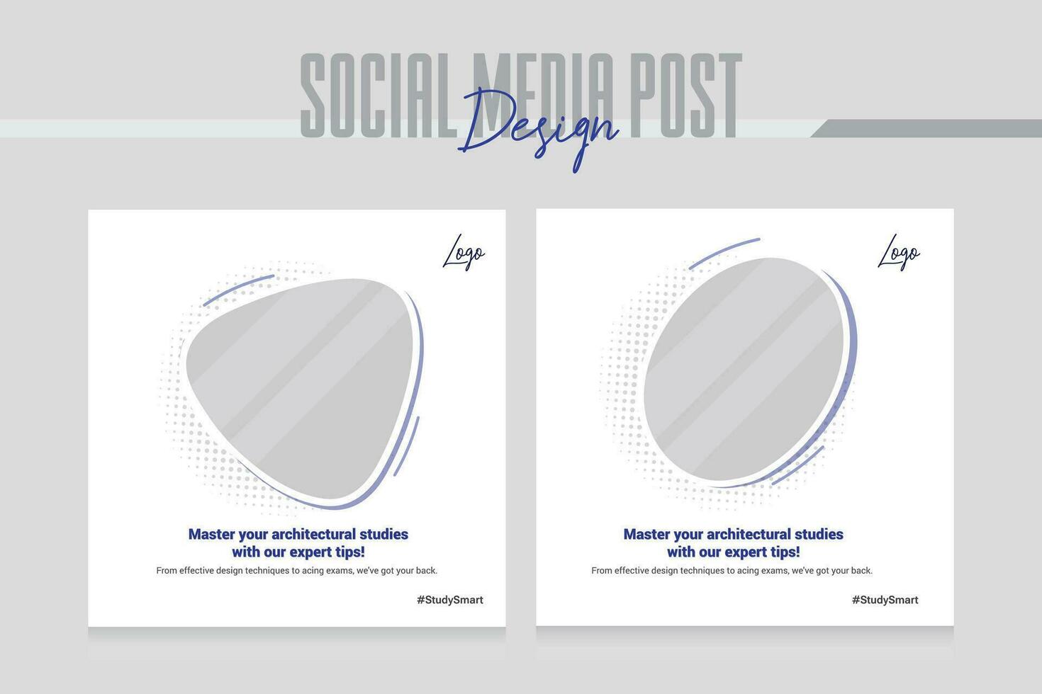 social media post design template vector