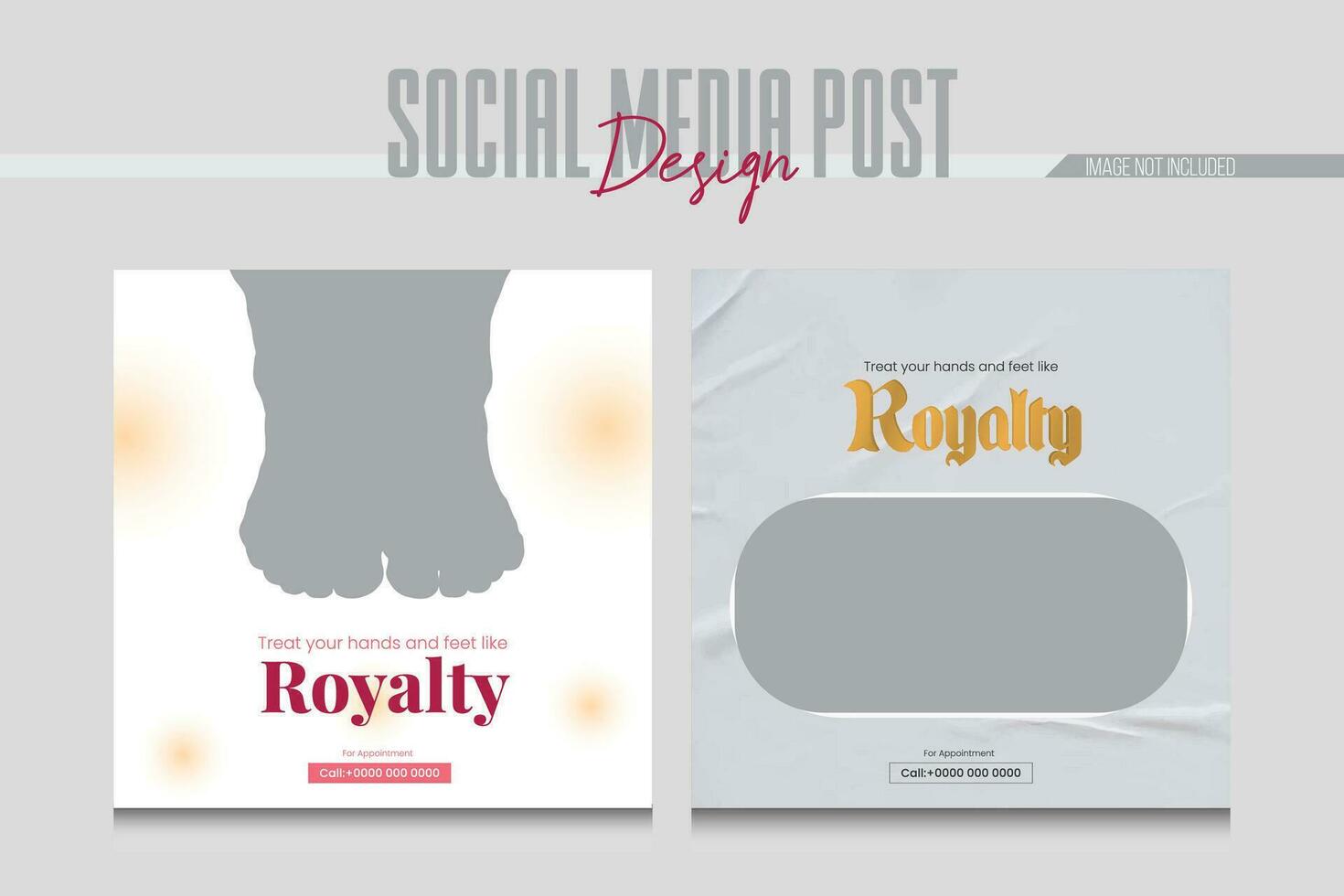 sap and salon social media post design template vector