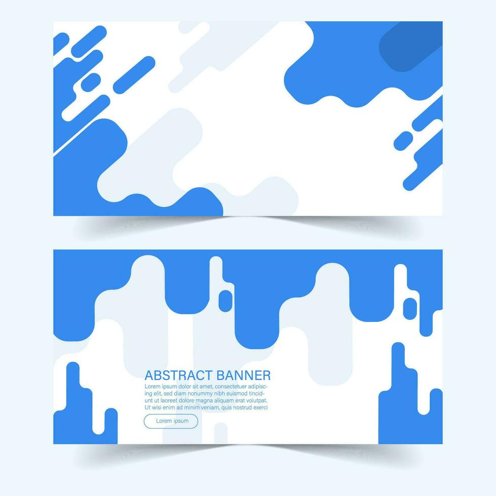 Abstract banner background fluid style templates vector