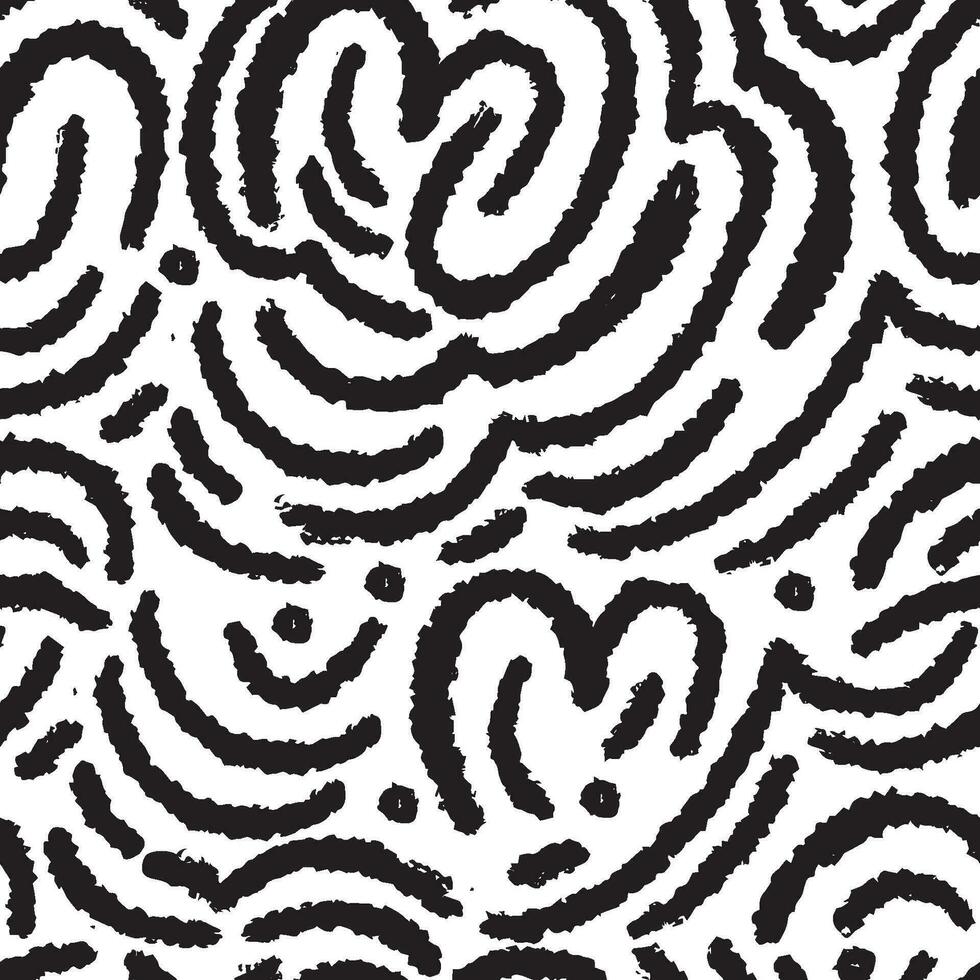 Hand drawn pencil lines and squiggles set. Vector charcoal smears, striketrhoughs and swirls. Doodle style sketchy lines.
