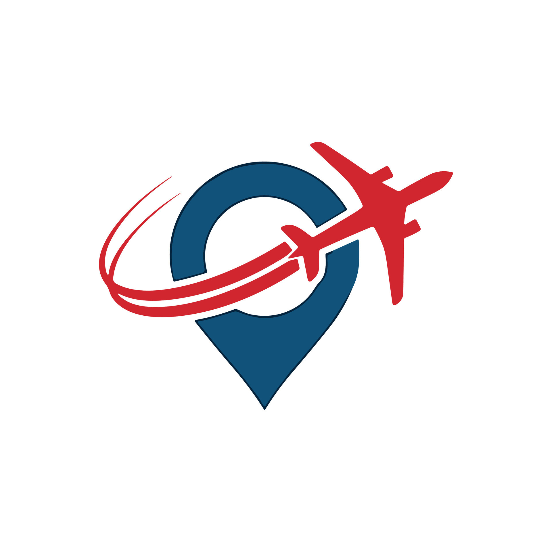 modern color agency travel check business logo. transport, logistics ...