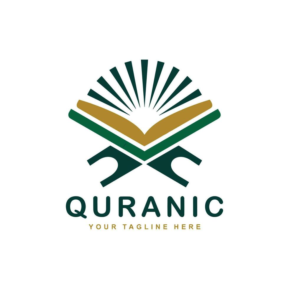 Quran logo design vector