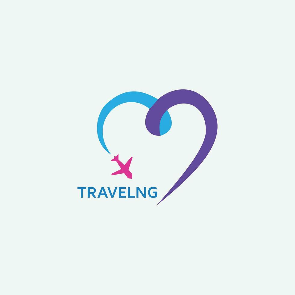 Air travel logo template. Travel logo. sea logo. river logo concept. Sunset or sunrise icon. Plane logo. Plane vector. Landscape logo. Airplane icon. Airplane vecto vector