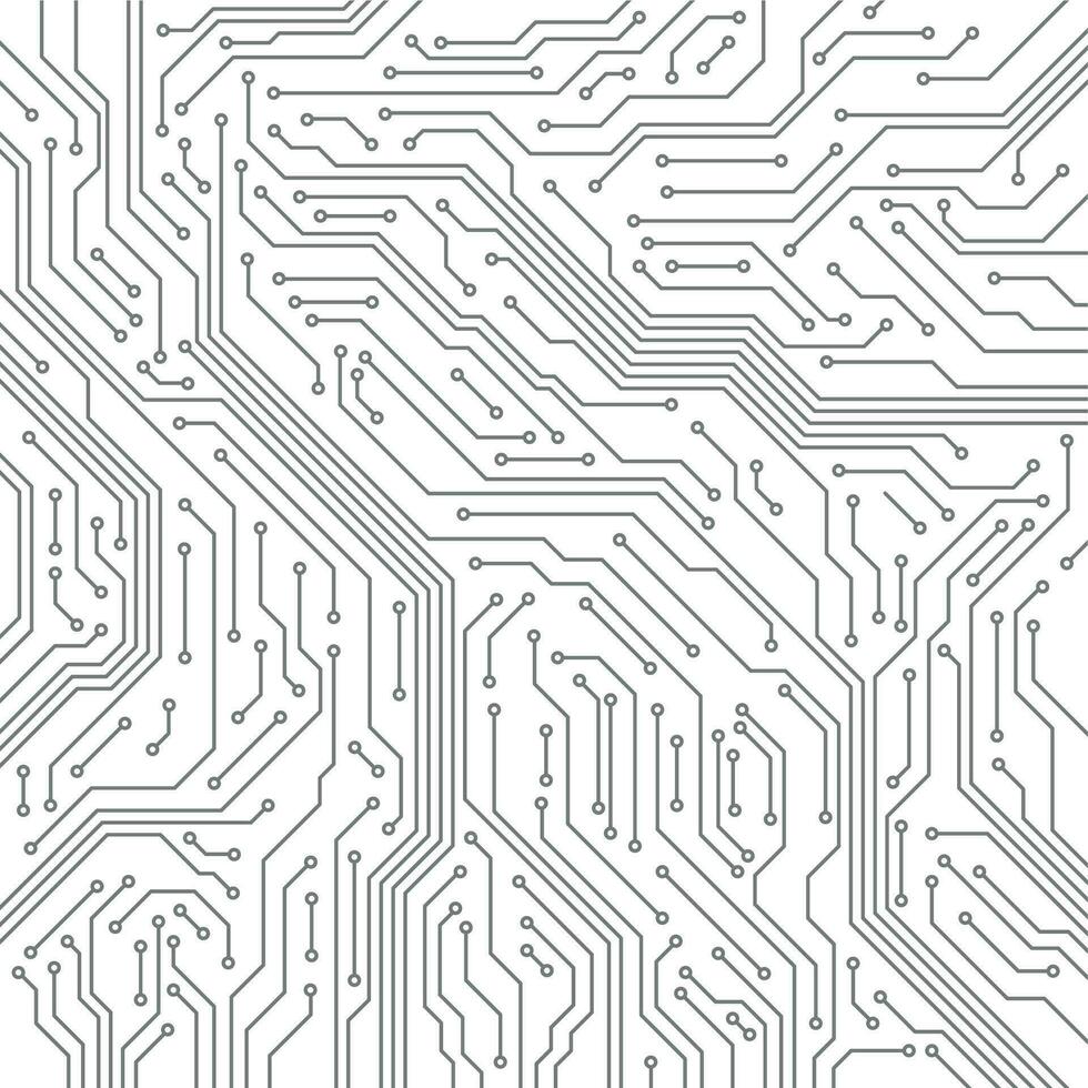 Circuit. Computer motherboard, microchip electronic technology. Hardware circuits board line vector texture