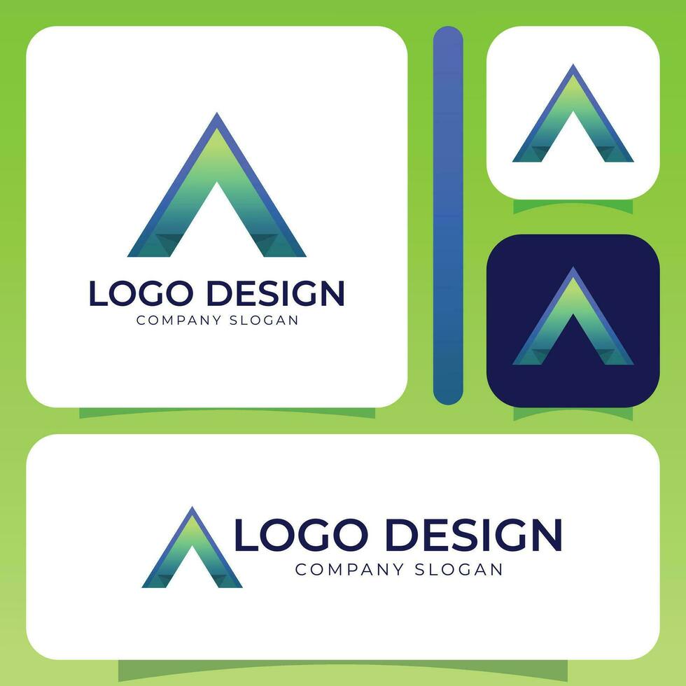 vector marca identidad corporativo un logo vector diseño modelo