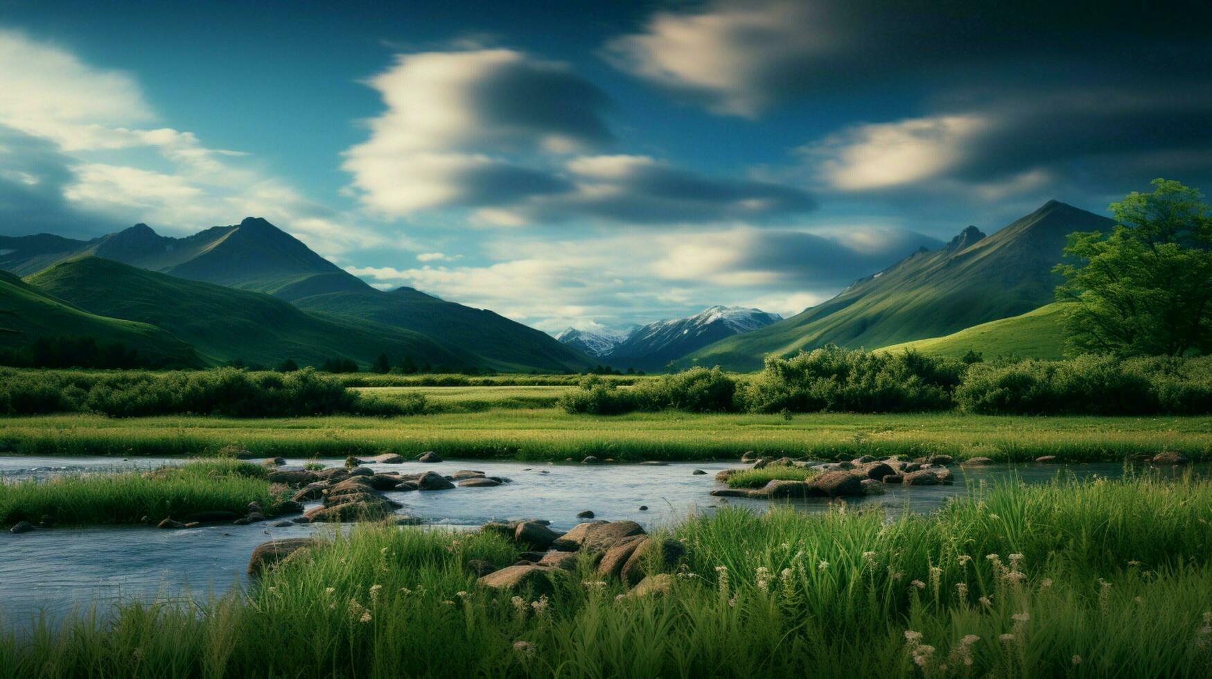 AI generated Nature Landscapes background photo