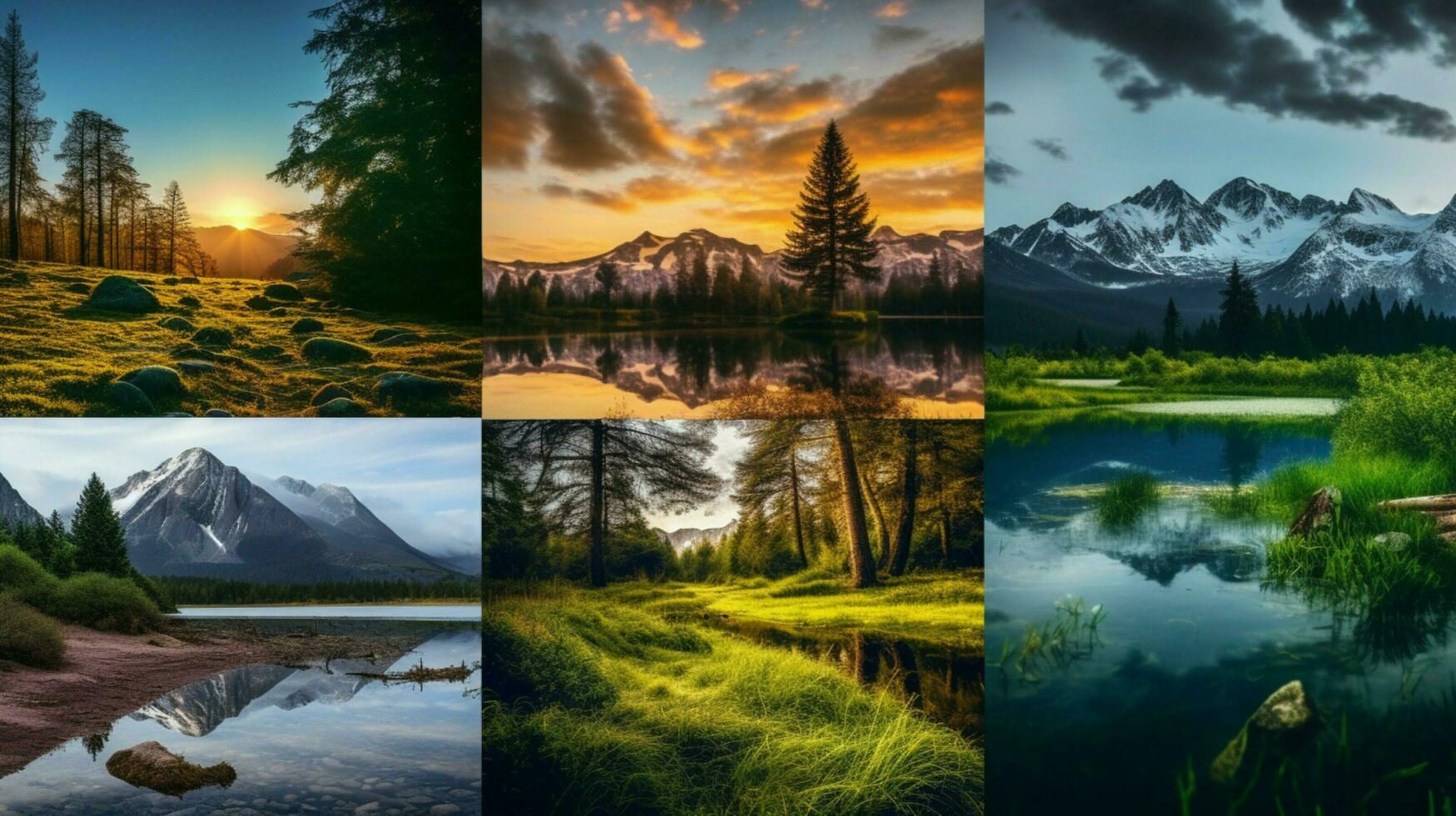 AI generated Nature Landscapes background photo