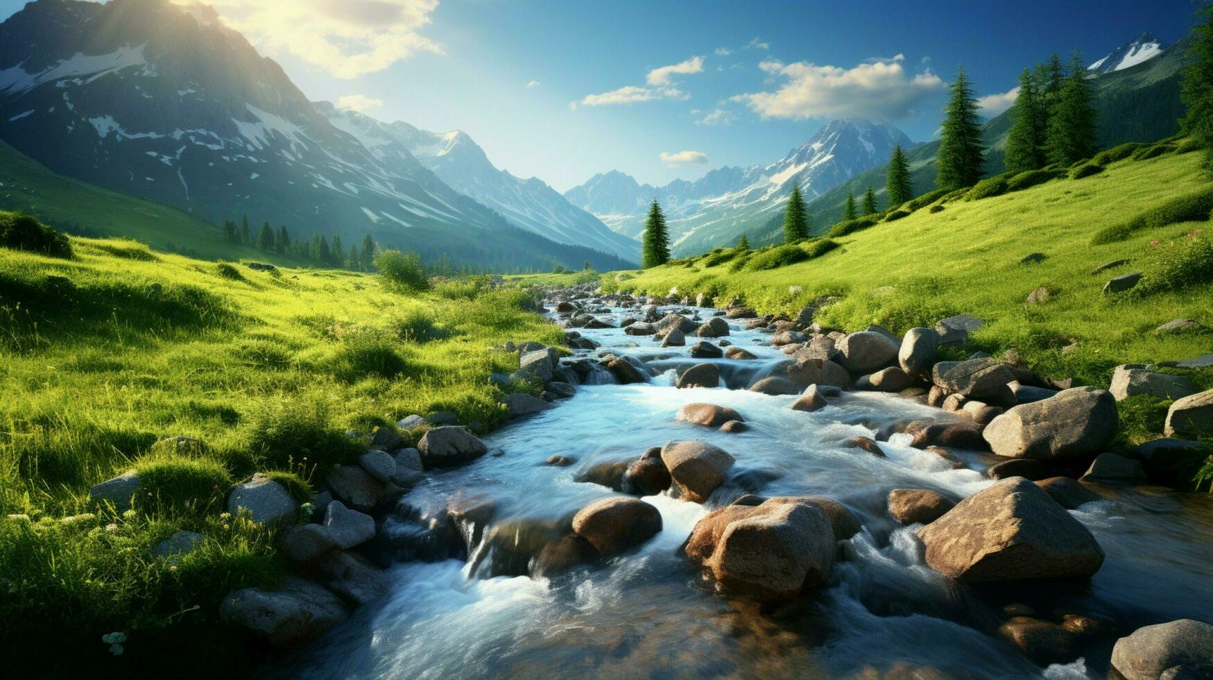 AI generated Nature Landscapes background photo